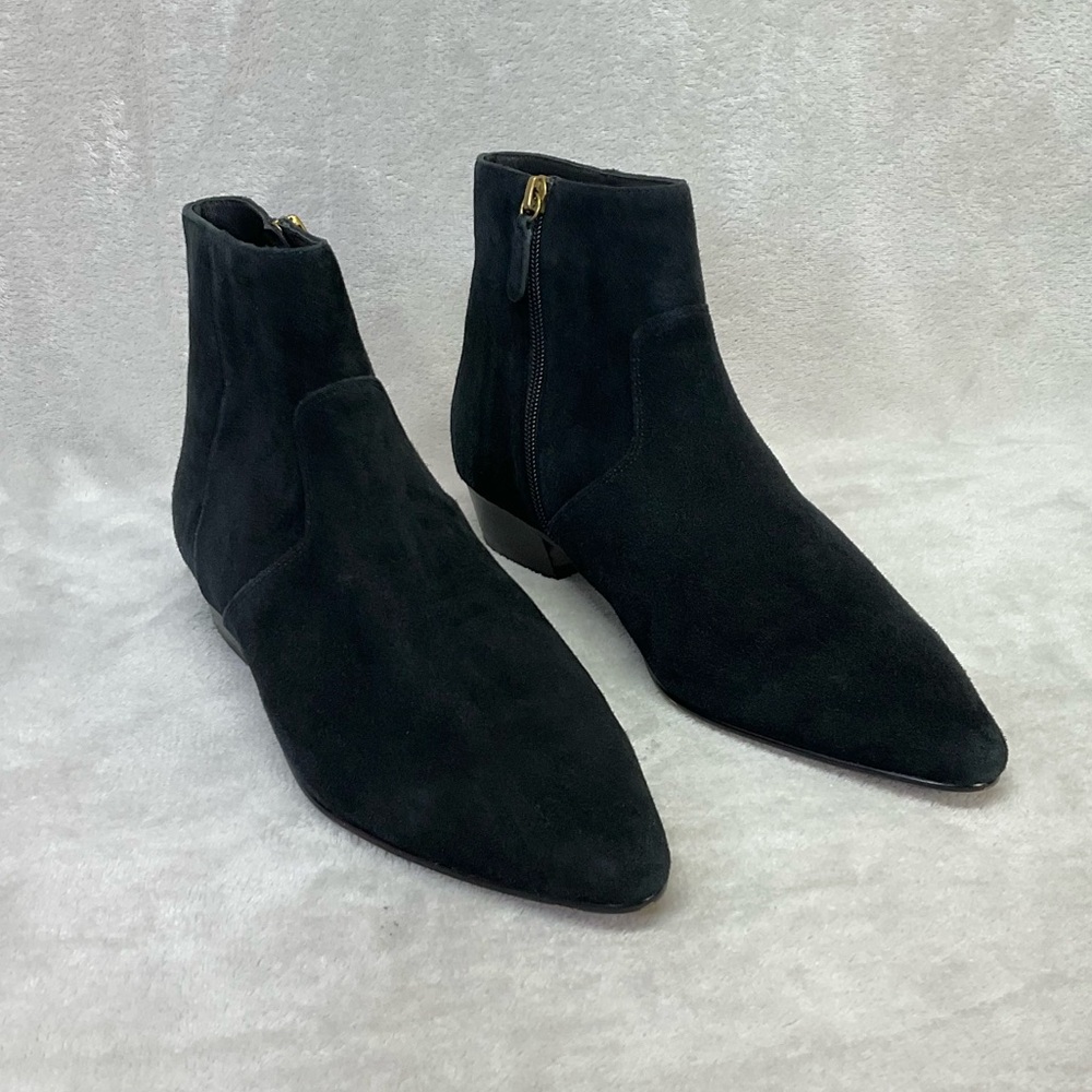 J. Crew Pointy Toe Suede Ankle Boots Womens Sz 10 Style AJ846 - Picture 3 of 7